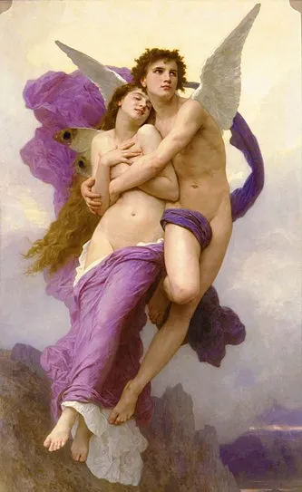 The abduction of Psyche painting